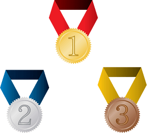 Gold, Silver and Bronze Medal