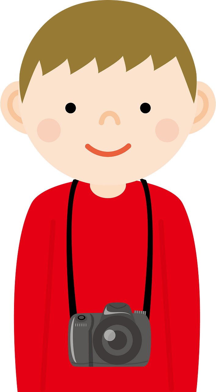 Young Boy with Camera