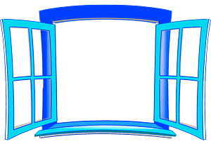 Blue window