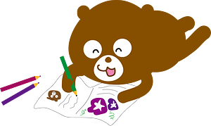 Bear Fills a Diary with Illustrations
