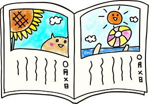 Diary with Illustration
