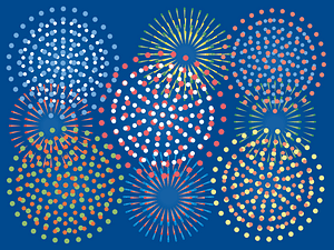 Background with Firework