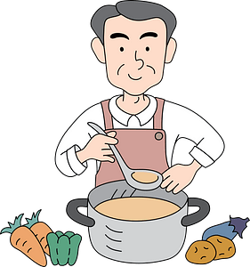 Father Cooks a Soup