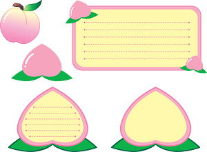 Message Card with a Peach