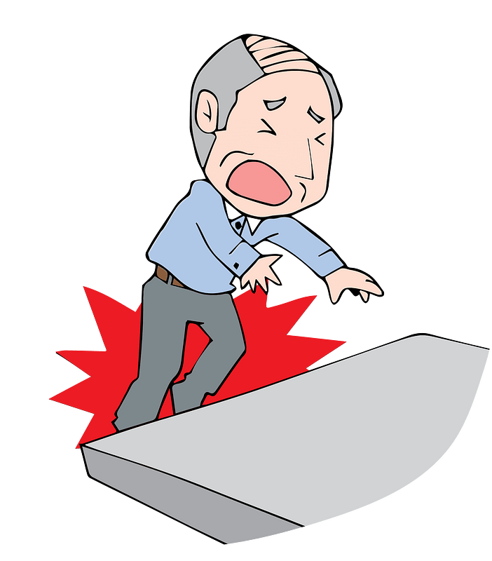 Senior Man Stumbles