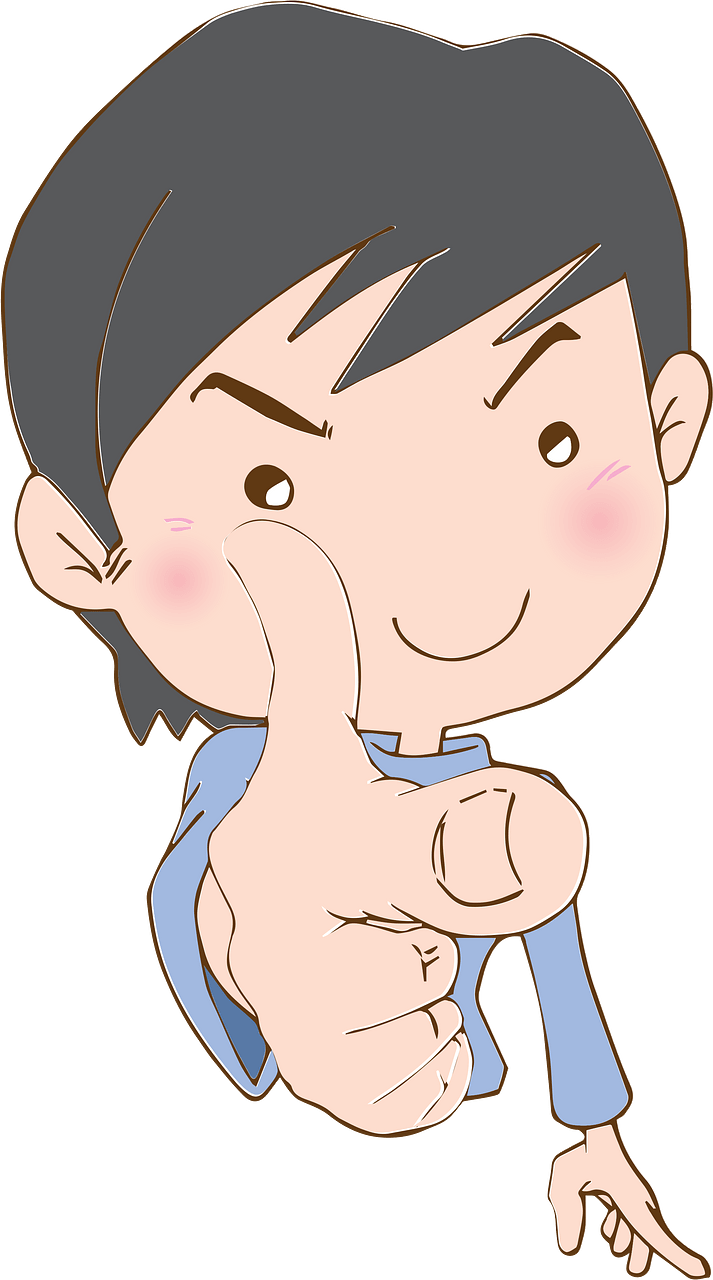 Boy Shows Finger Gun with His Hand