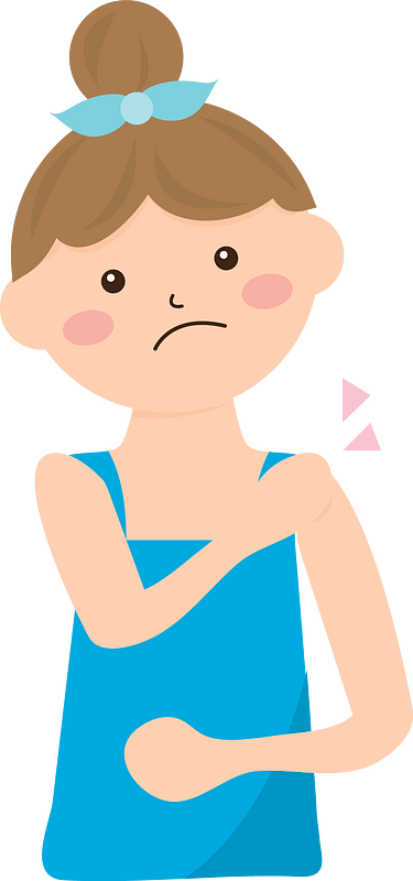 Woman Feels Tension in Her Neck