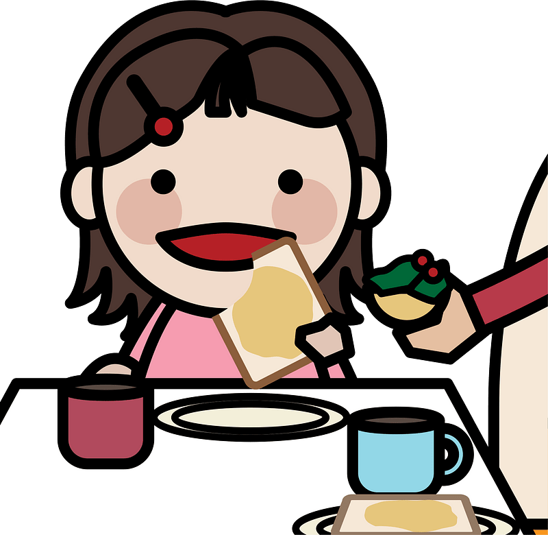Girl Having Breakfast