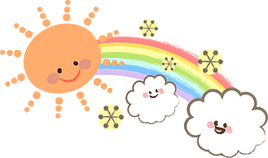 Sun over the Rainbow and the Clouds