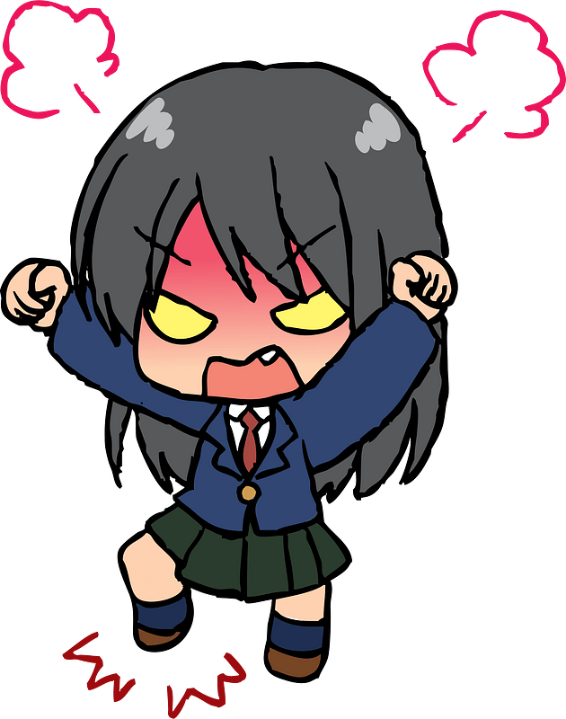 Angry Student Girl