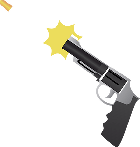 Revolver with a Bullet