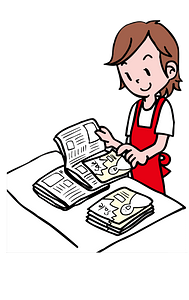Newspaper Flyer Woman