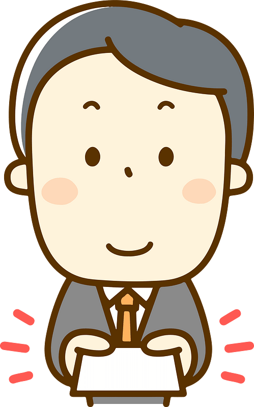 Business Man with a Business Card