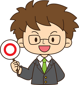 Businessman with a Sign of Circle
