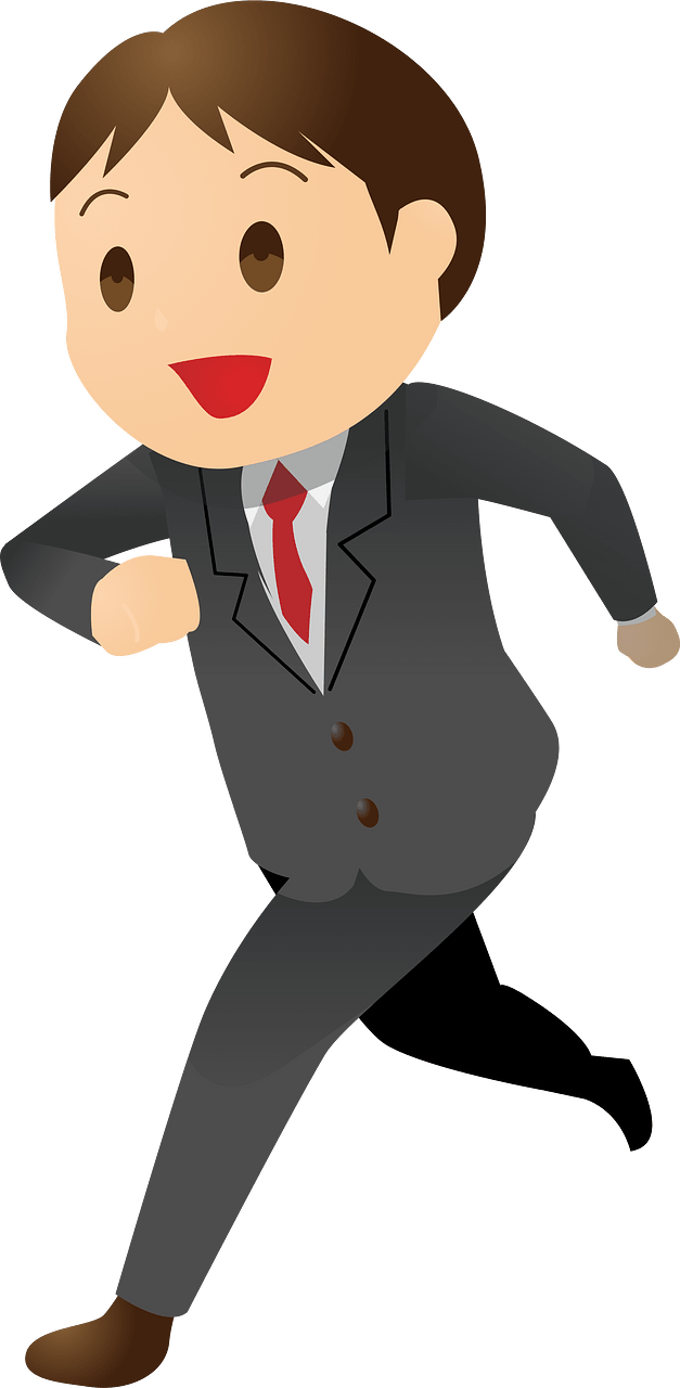 Running Businessman
