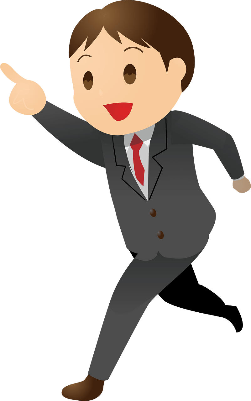 Running Businessman