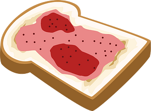 Toast with Strawberry Jam