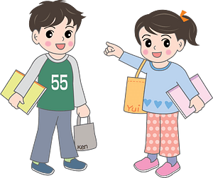 Boy and Girl after School Classes