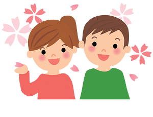 Couple in Cherry Blossom Flowers