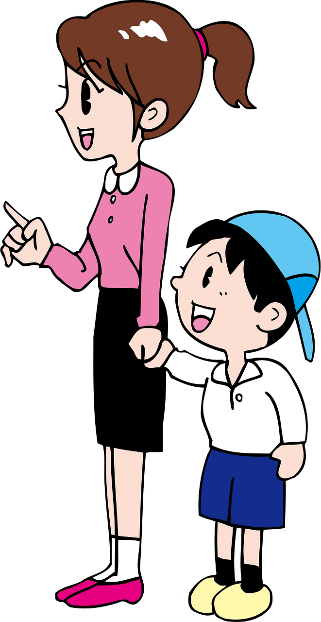 Sister and Brother on a Walk