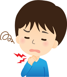 Boy Has a Cold and a Sore Throat