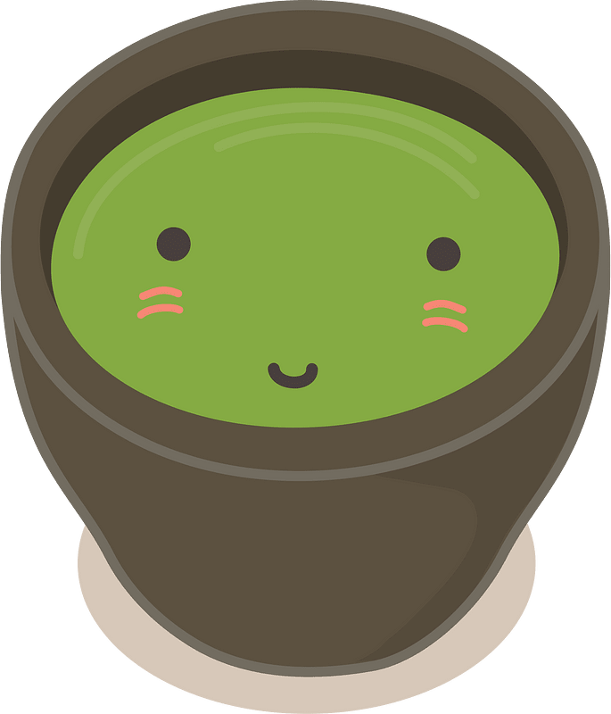 Green Tea Cup Character