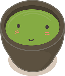 Green Tea Cup Character