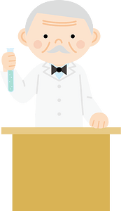 Professor with a Test Tube