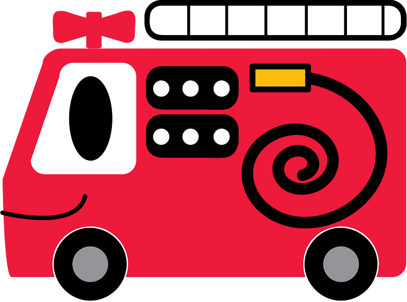 Fire Truck Character