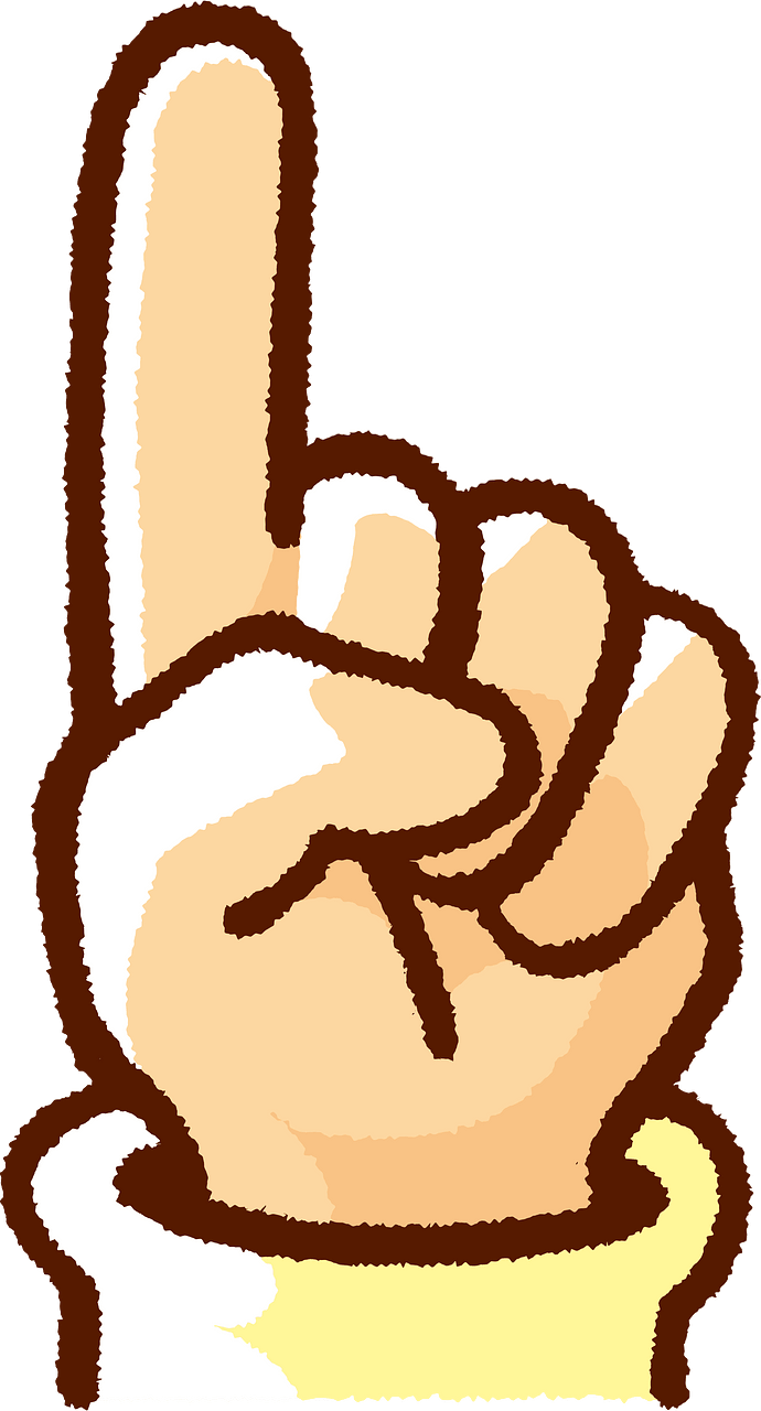 Hand with Pointing Finger Up