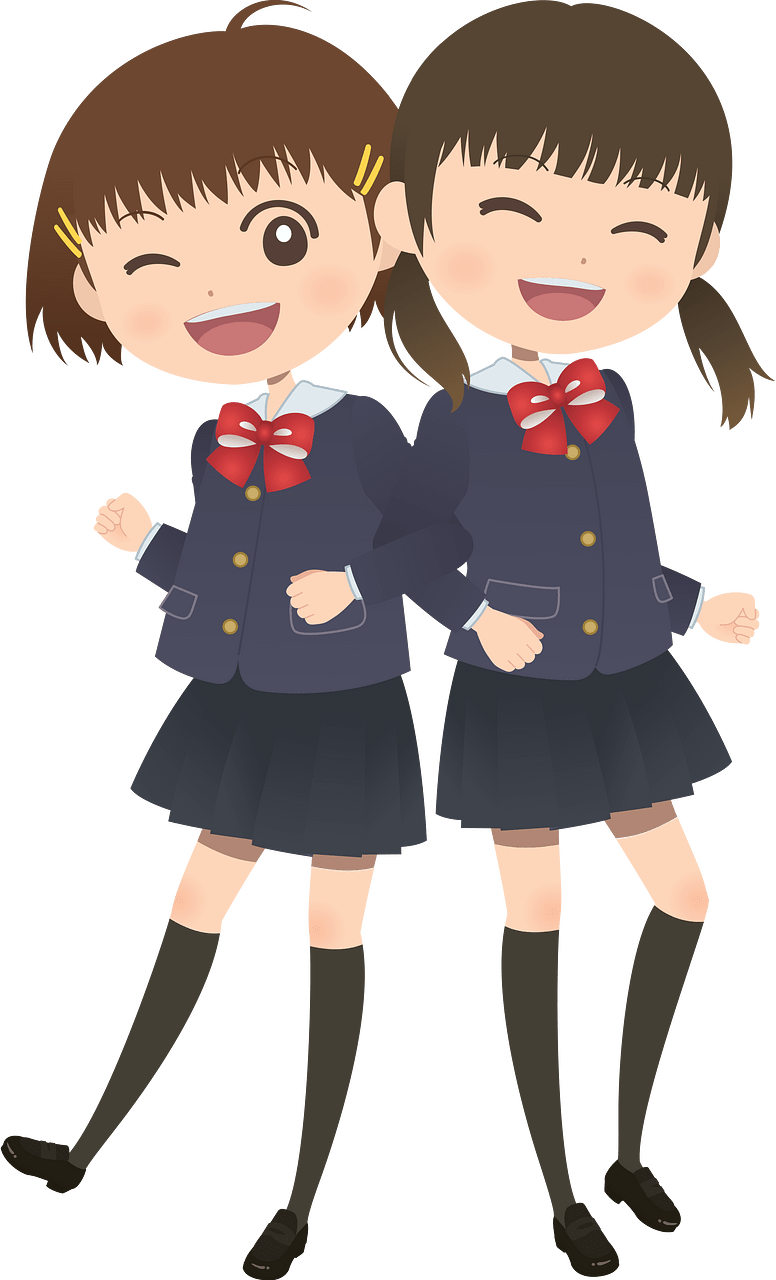 Two Student Girl Friends