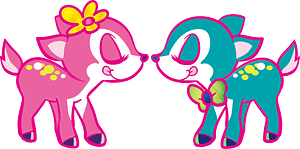 Deer Couple in Love