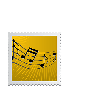 Stamp with Musical Note