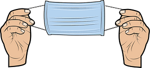 Surgical Mask in Hands
