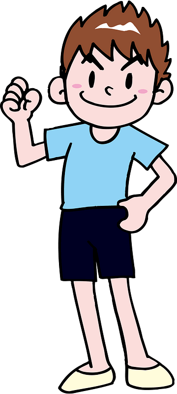 Boy Pumps His Fist