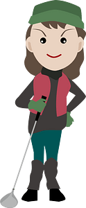 Golfer Woman