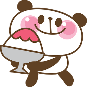 Giant Panda with Shaved Ice