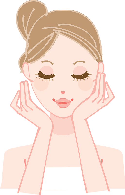 Woman Does Her Skin Care Routine