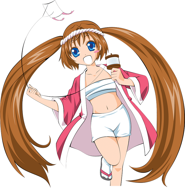 Teen Girl with a Kite