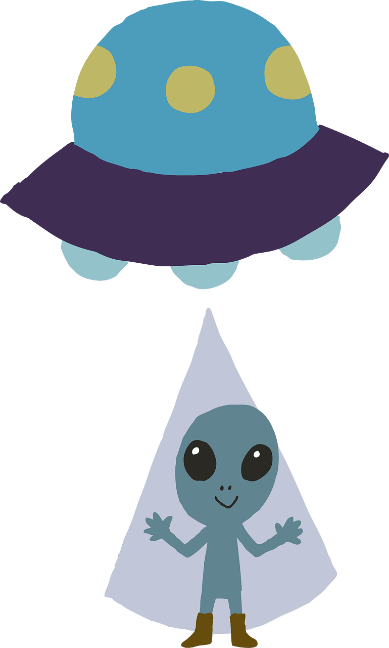 UFO Ship and Alien