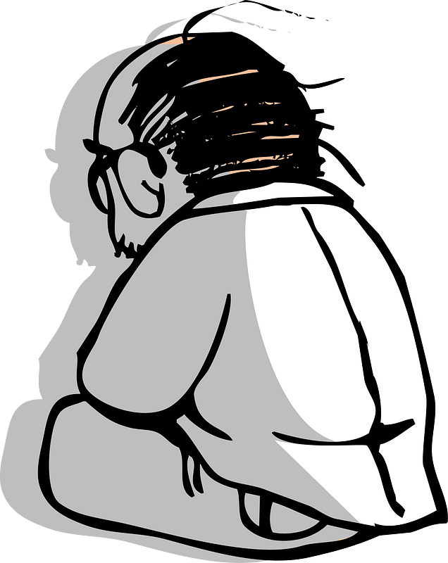 Middle-Aged Man in Sorrow