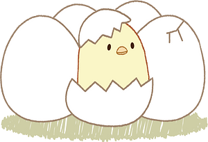 Chick Bird in Egg