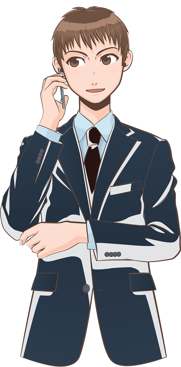 Business Man with Smartphone