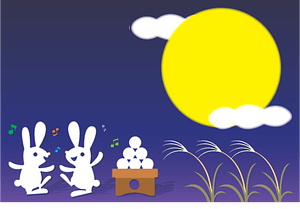 Tsukimi Moon and Rabbit