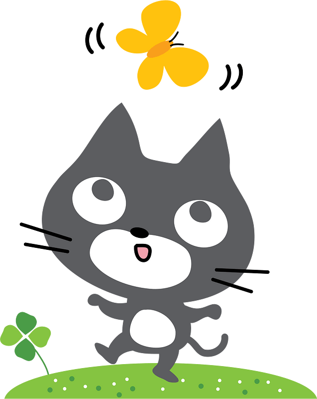 Cat and Butterfly