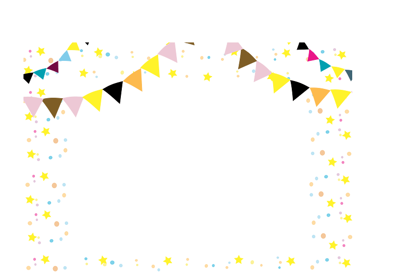 Frame with Star Garland 