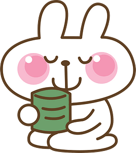 Rabbit with a Cup of Green Tea