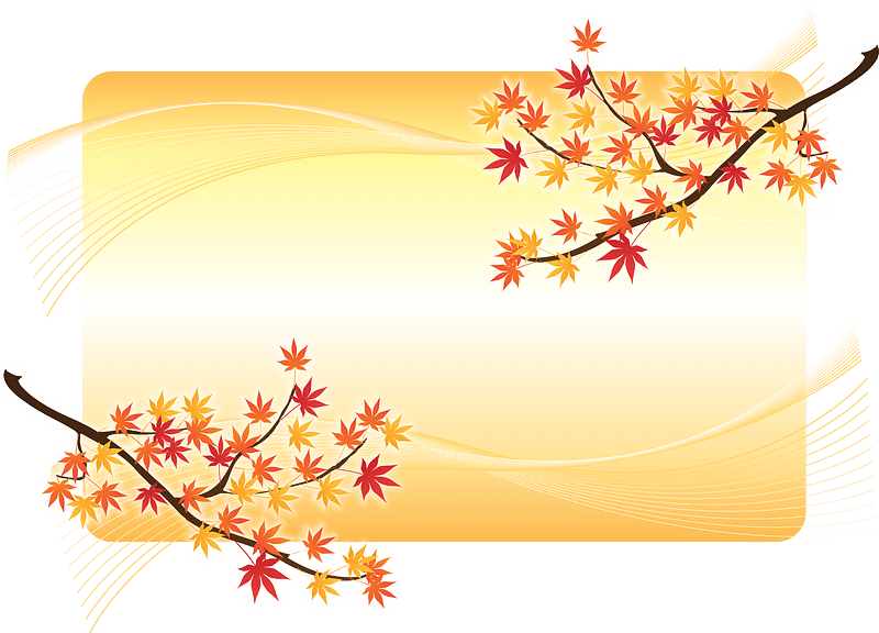 Background with Autumn Maple Leaves