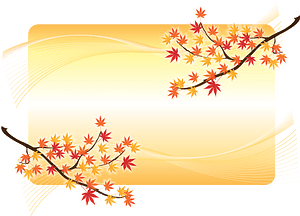 Background with Autumn Maple Leaves