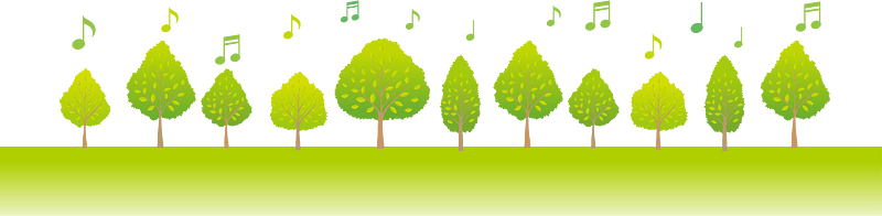 Musical Notes over the Trees